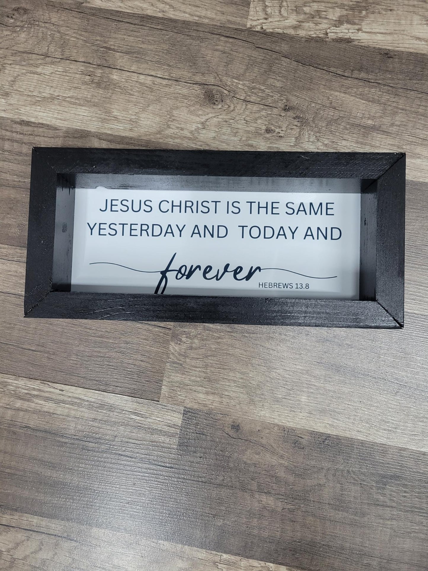 Framed Christian sign Jesus same