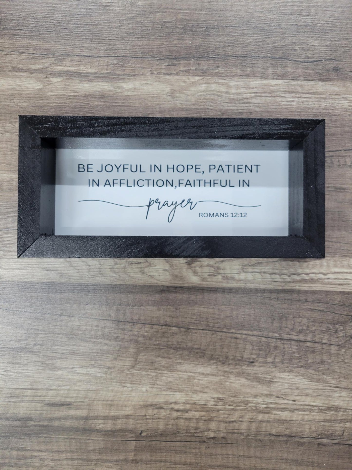 Be Joyful in Hope – Romans 12:12 Scripture Sign | Christian Decor