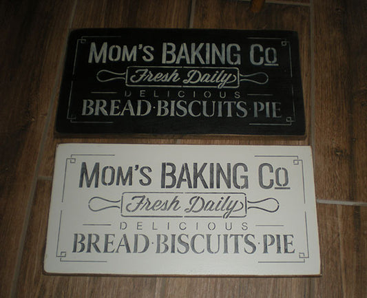 Farmhouse Style Mom's Baking Sign - Sign, Come