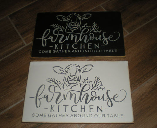 Handmade Farmhouse Kitchen Sign - Sign, Come