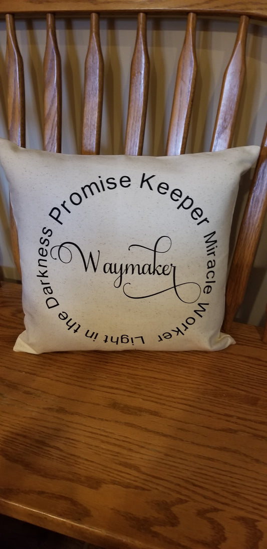 Waymaker Pillow - Pillow, Canvas