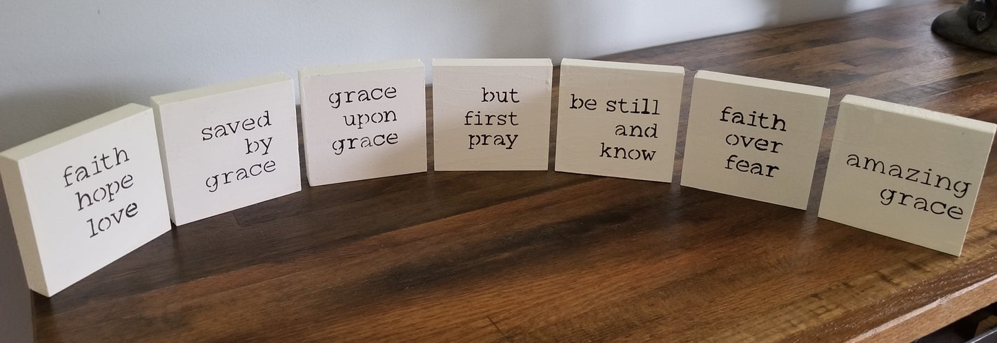 Mini Signs | Grace - Grace, Faith