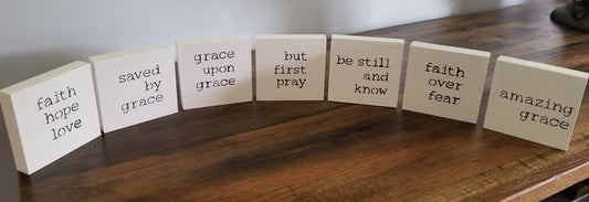 Mini Signs | Grace - Grace, Faith
