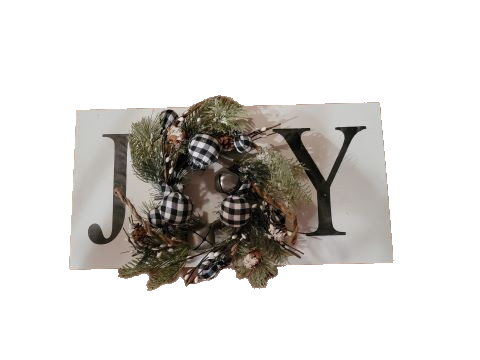 Joy Wreath Sign | Paint - Paint, Hand