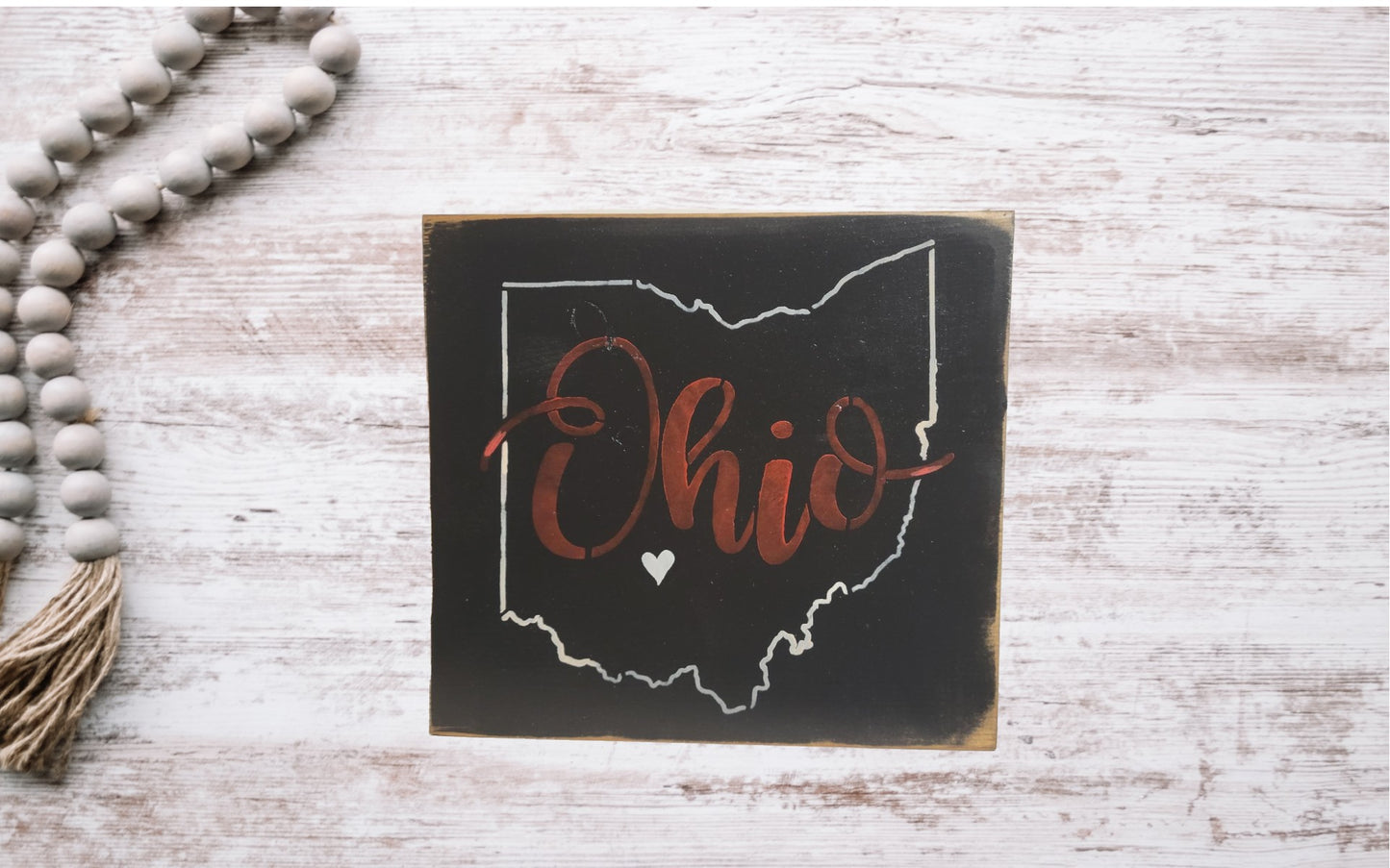Rustic Wood Ohio Sign - Wood, Sign