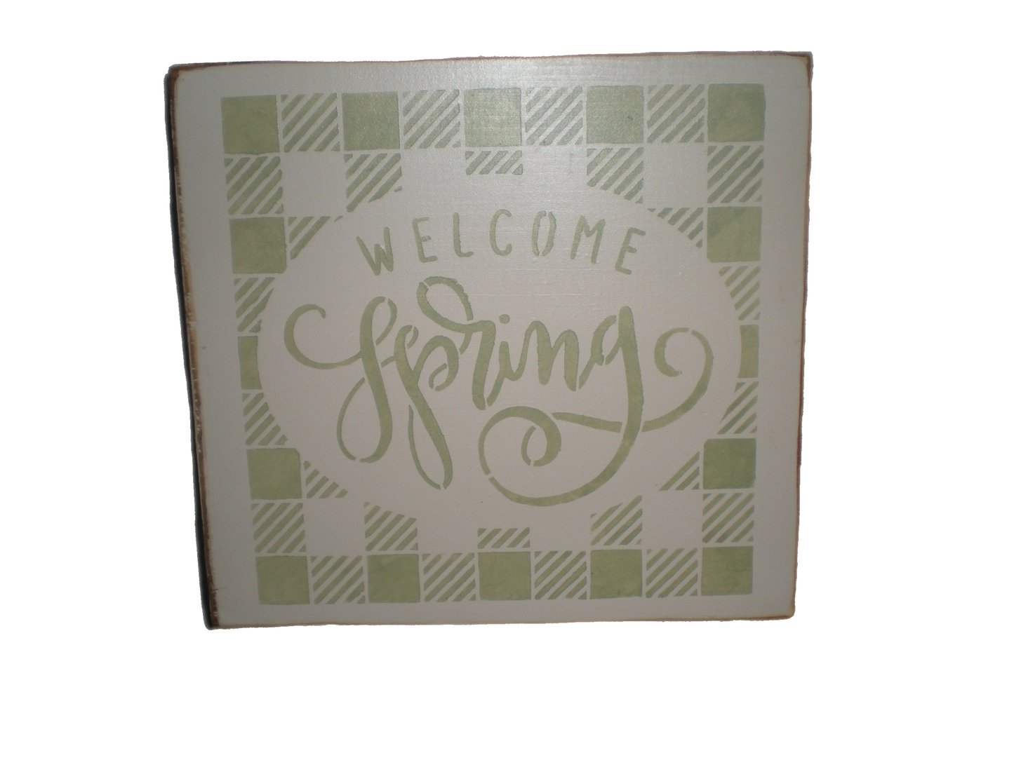 Welcome Spring Sign - Sign, Sage