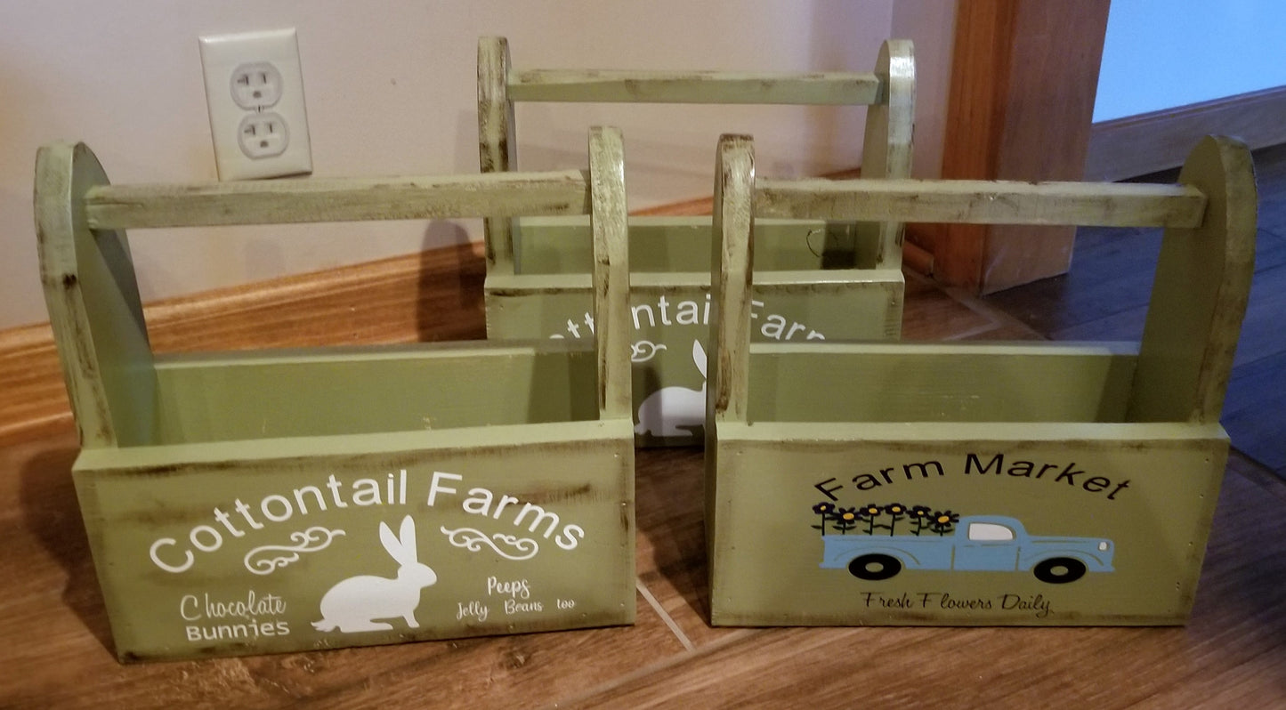 Cottontail/Flower Market Box - Flower, Farm