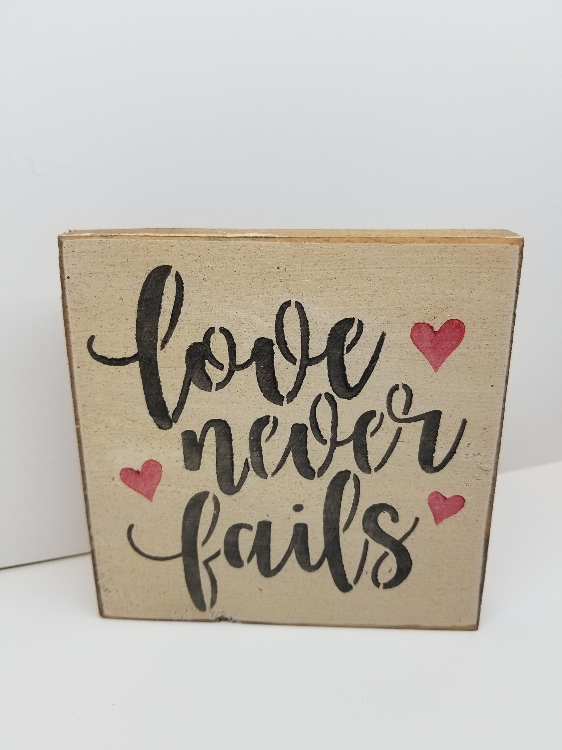 Love Never Fails Sign | Small - Small, Sign