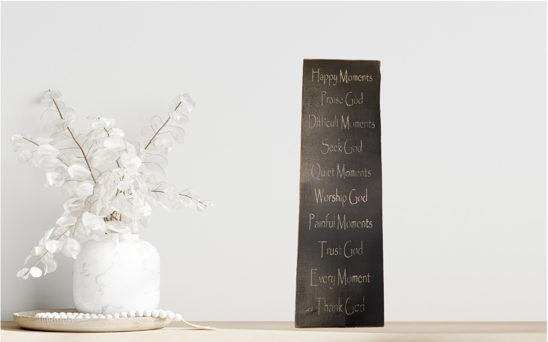 Happy Moments Sign - Moment, Wood