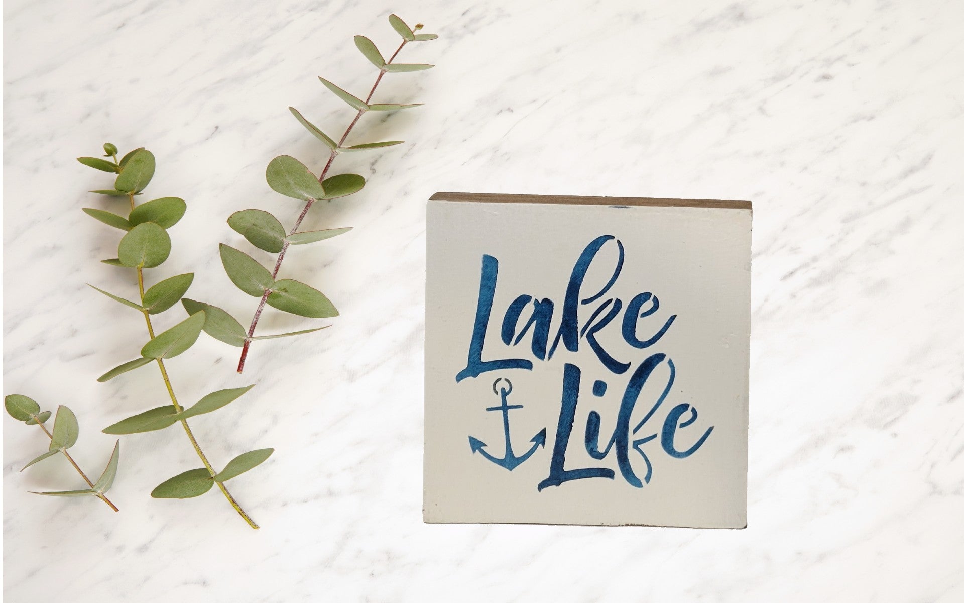 Lake Life mini sign - Lake, Handmade