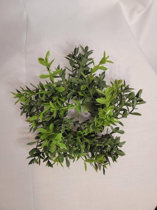New England Boxwood candle ring - Candle, Diameter
