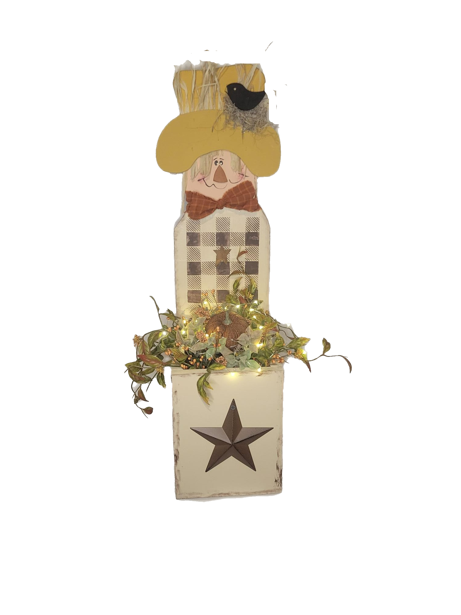 Scarecrow Lighted Box - Box, Orange