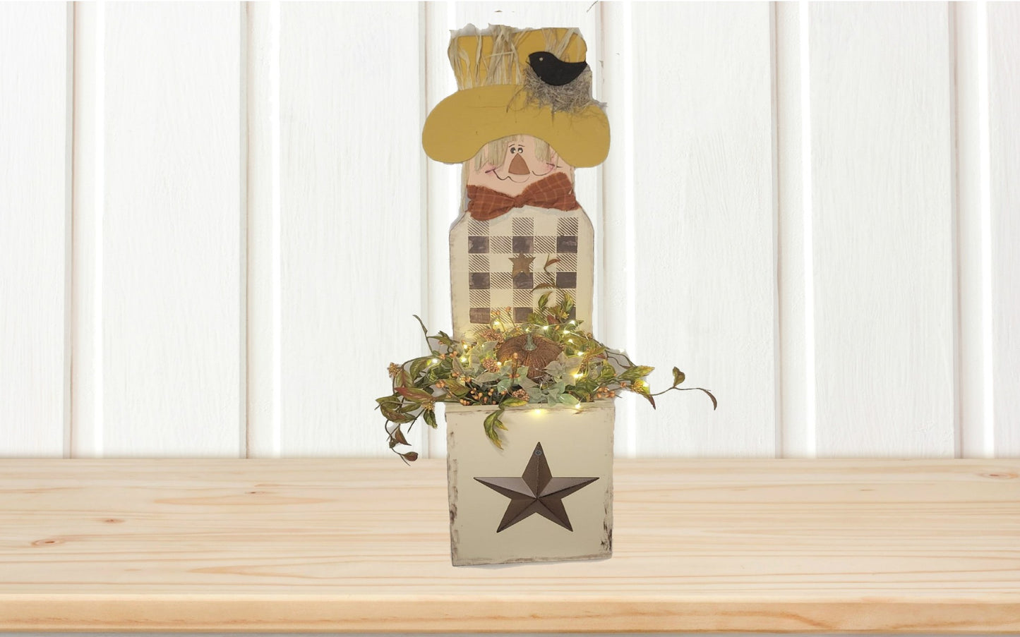 Scarecrow Lighted Box - Box, Orange