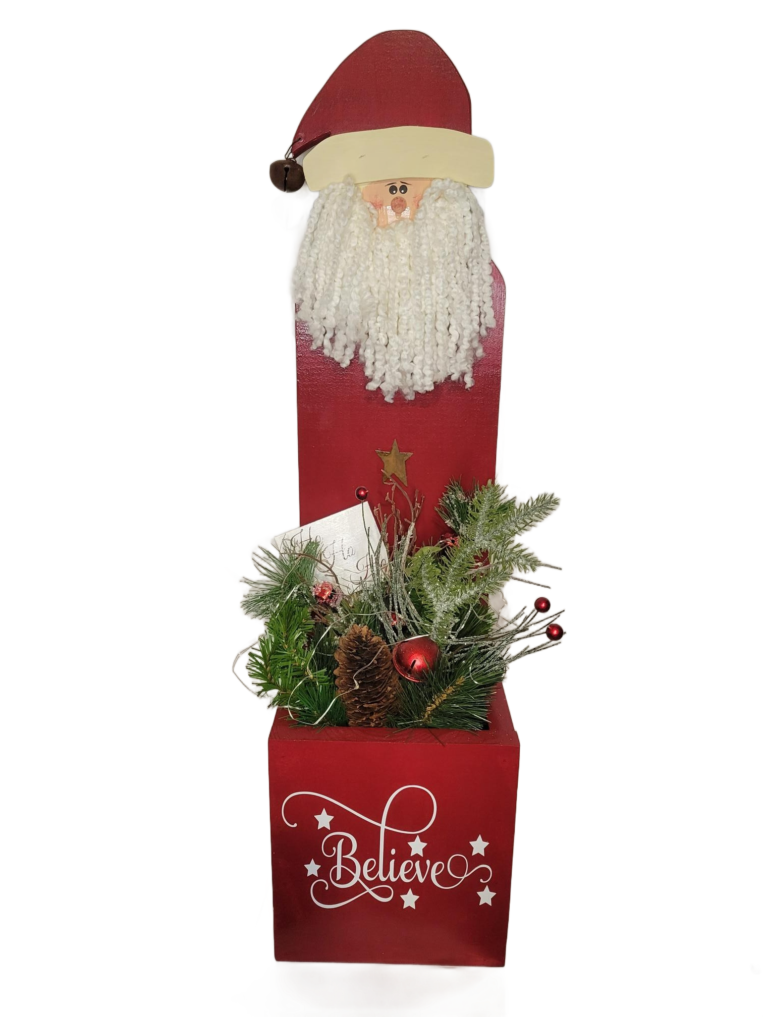 Santa Lighted Box | Red - Red, Box