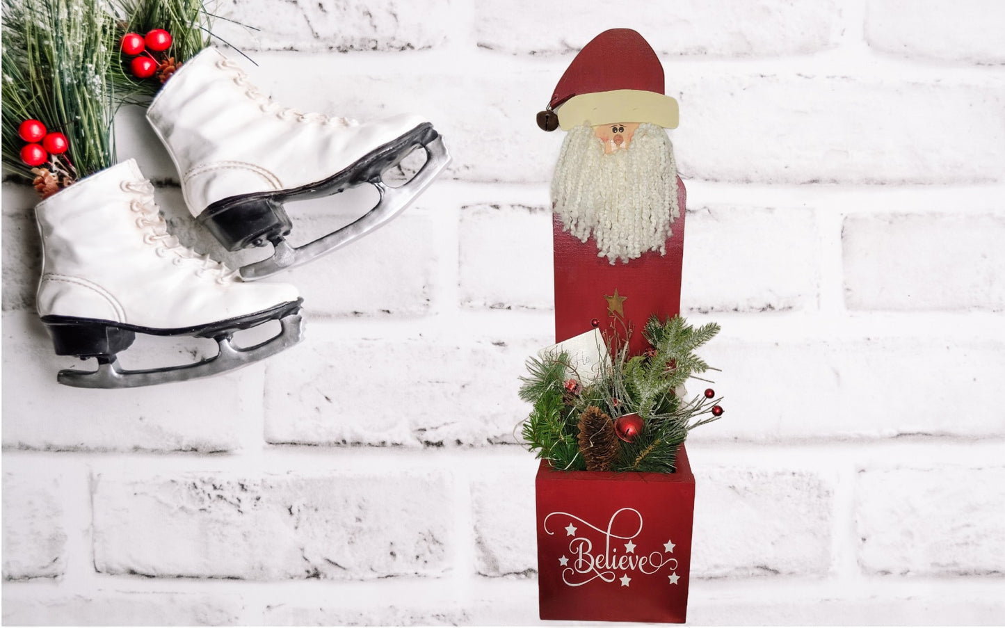 Santa Lighted Box | Red - Red, Box