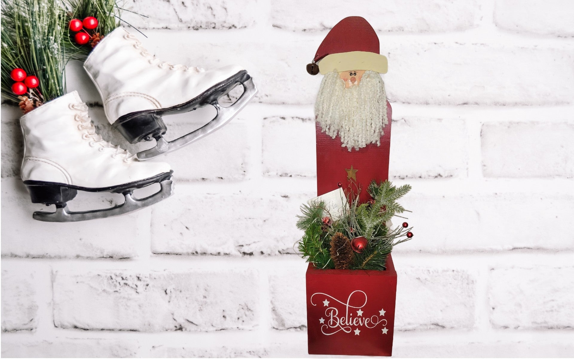 Santa Lighted Box | Red - Red, Box