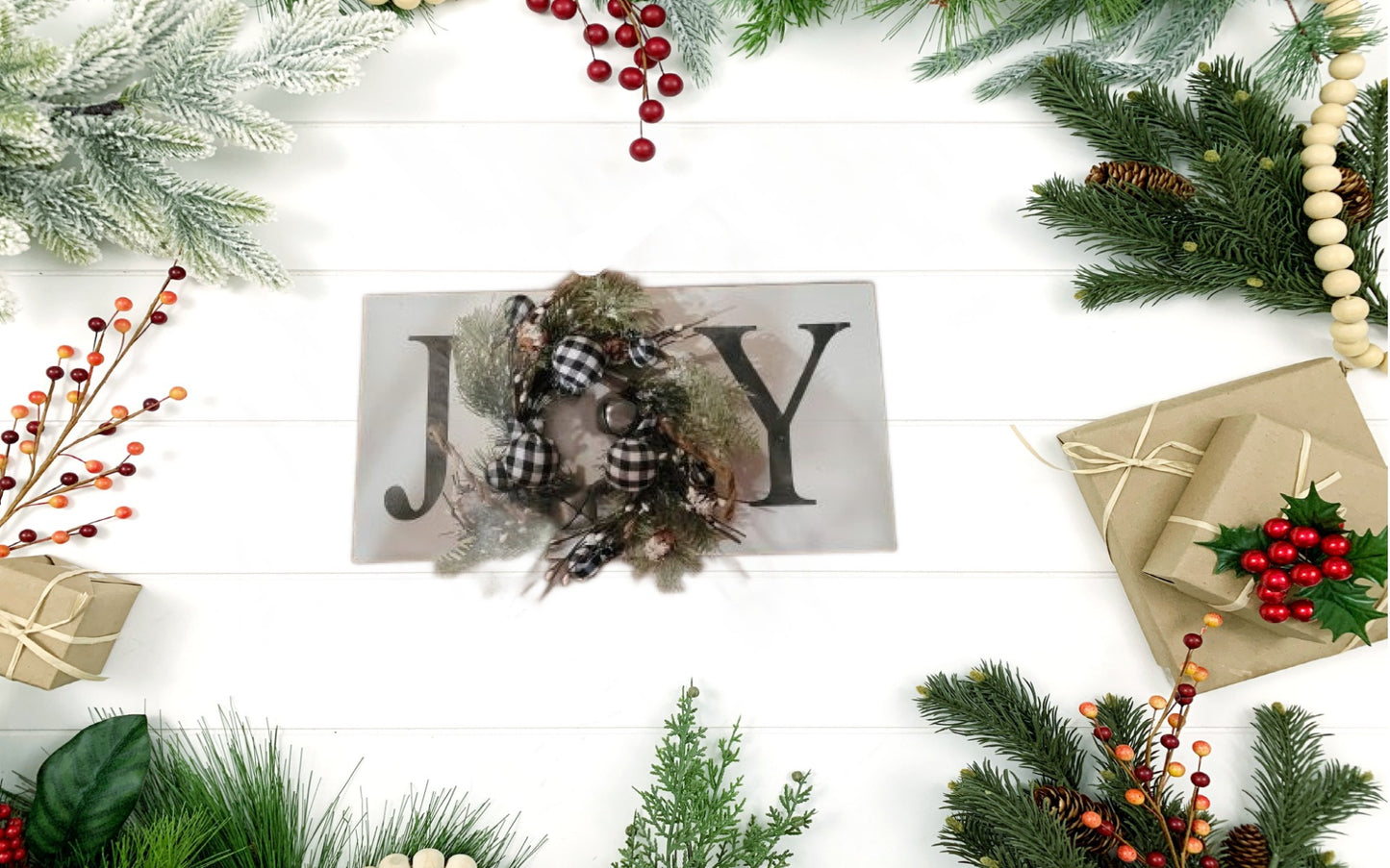 Joy Wreath Sign | Paint - Paint, Hand