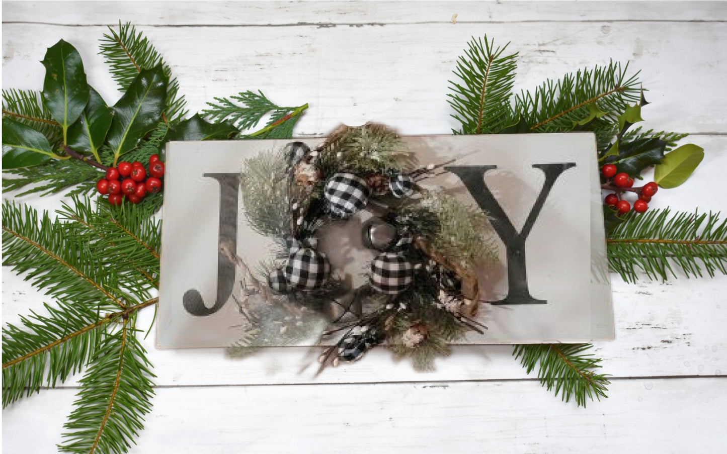 Joy Wreath Sign | Paint - Paint, Hand