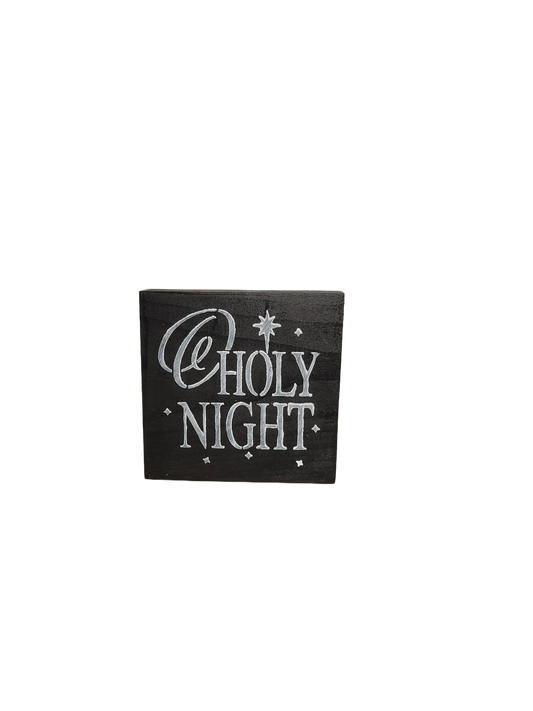 O Holy Night Mini Sign | Handmade - Handmade, Mini