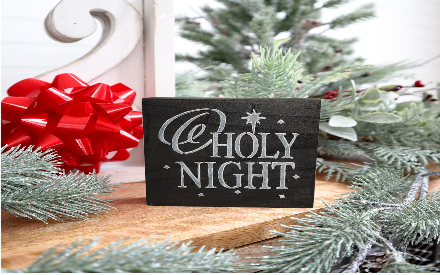 O Holy Night Mini Sign | Handmade - Handmade, Mini
