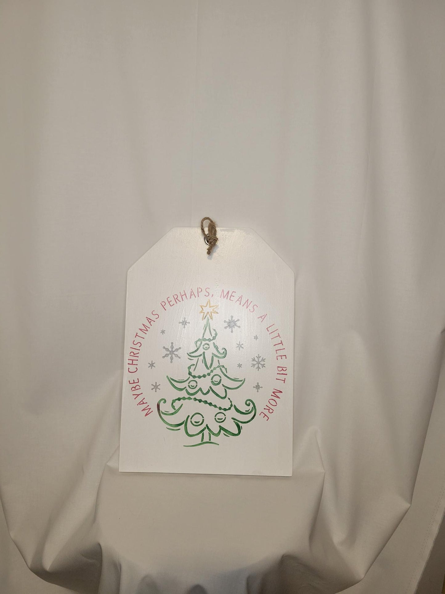 May this Christmas mean a little more tag sign - Sign, Tag