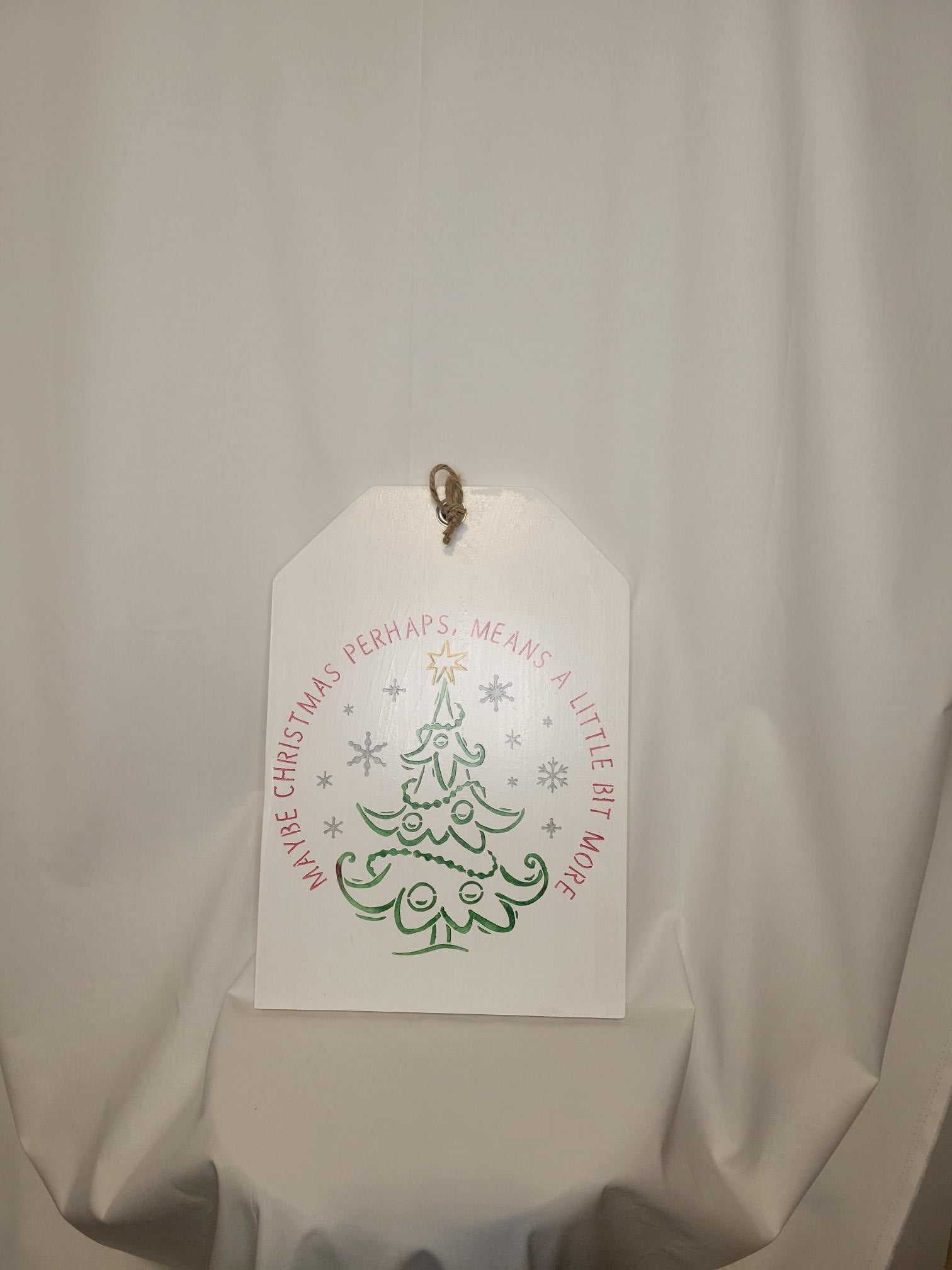 May this Christmas mean a little more tag sign - Sign, Tag