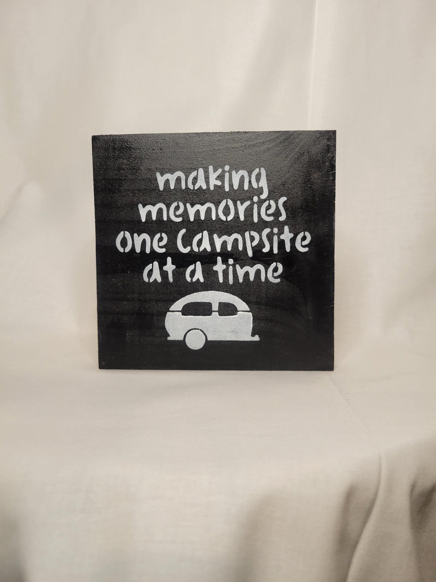 Camping Memories Mini Sign | Handmade - Handmade, Sign
