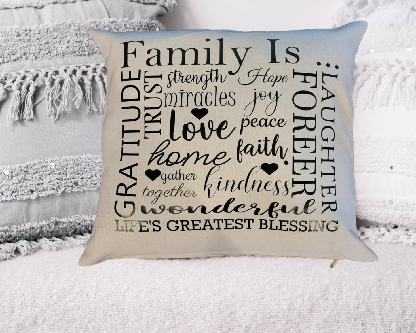 Family Is Pillow - Pillow, Saying