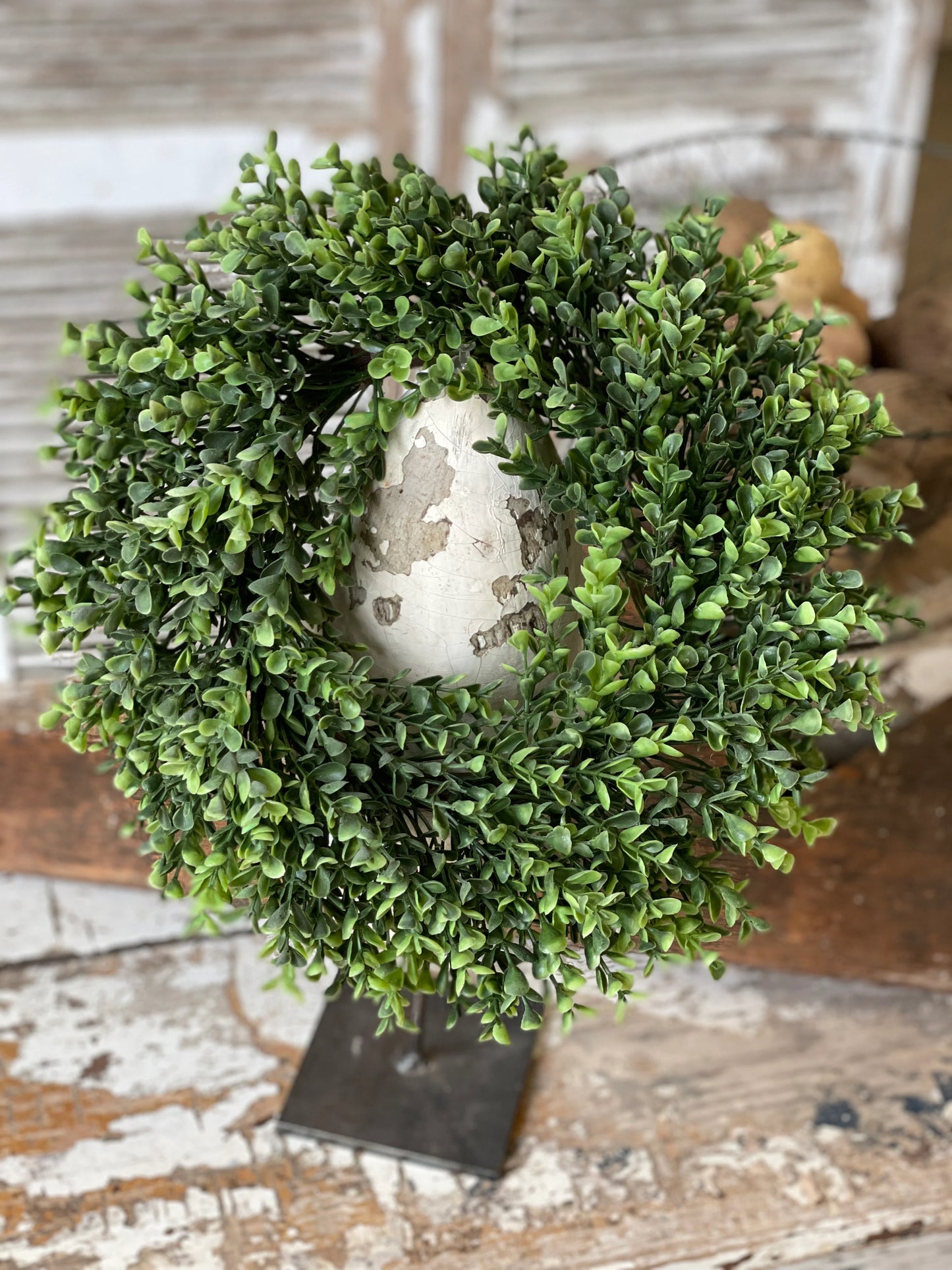 Richland Boxwood Candle Ring | Beautiful - Beautiful, Leave