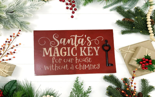 Santa's Secret Key Sign - Sign, Key
