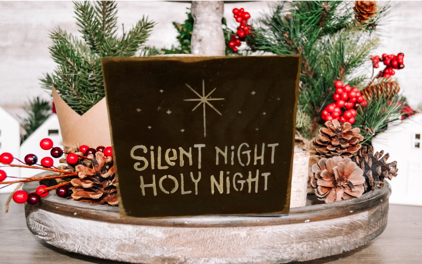 Silent Night sign | Small - Small, Sign