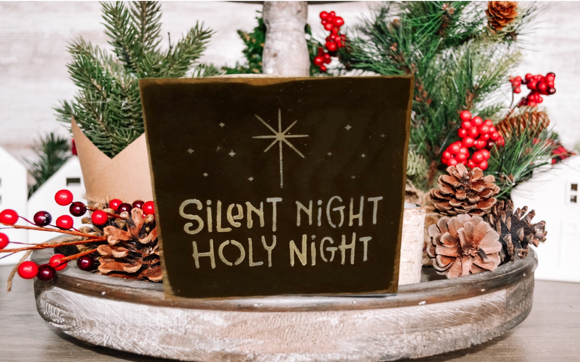 Silent Night sign | Small - Small, Sign