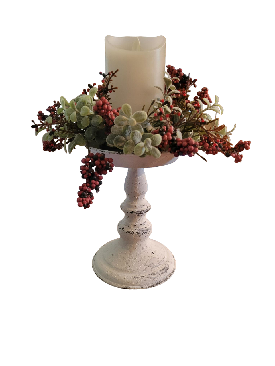 Pedestal Candle Holder - Holder, Metal
