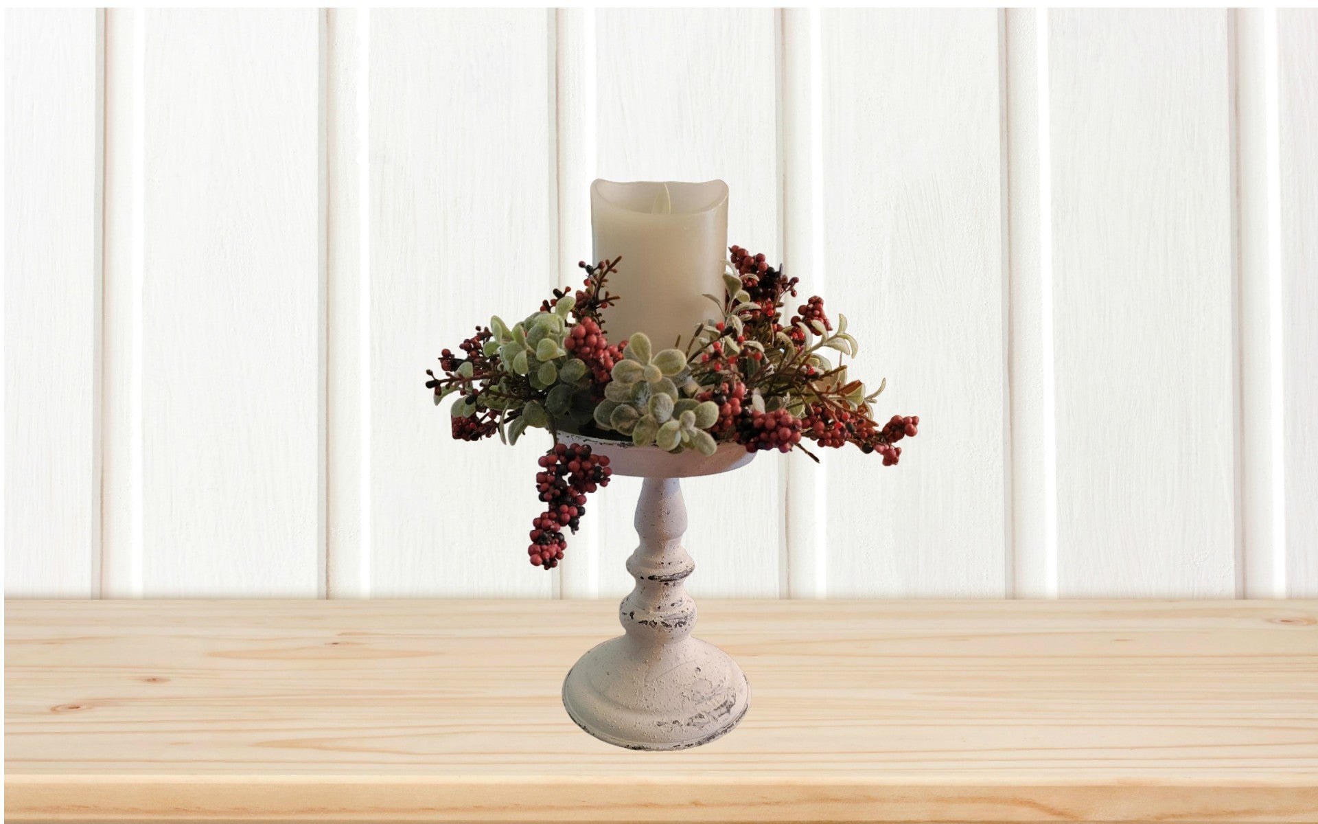 Pedestal Candle Holder - Holder, Metal