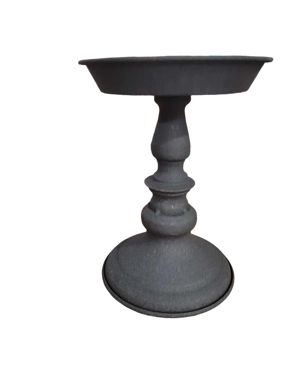 Pedestal Candle holder black - Holder, Metal