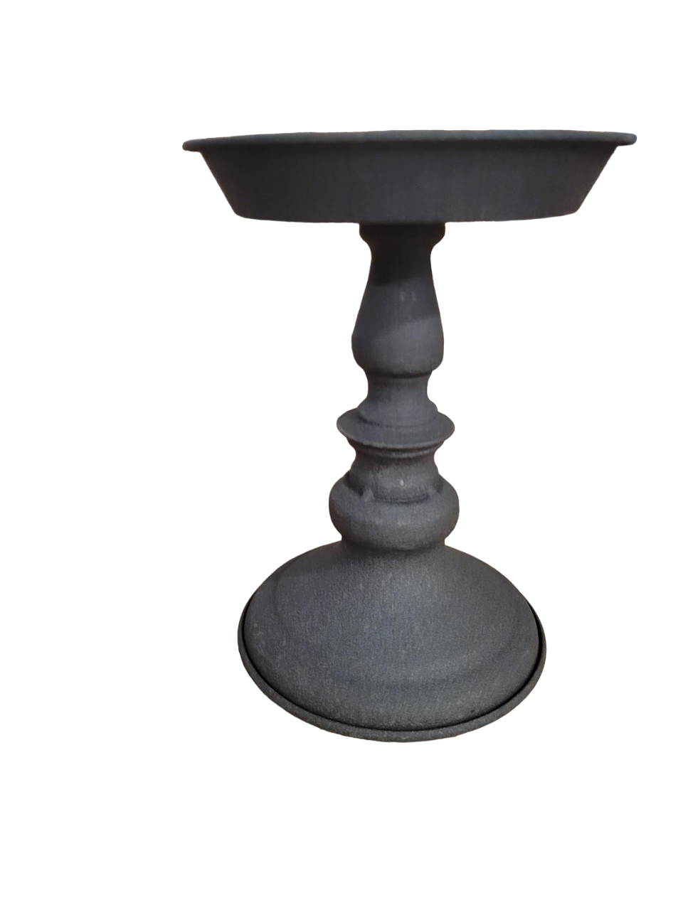 Pedestal Candle holder black - Holder, Metal