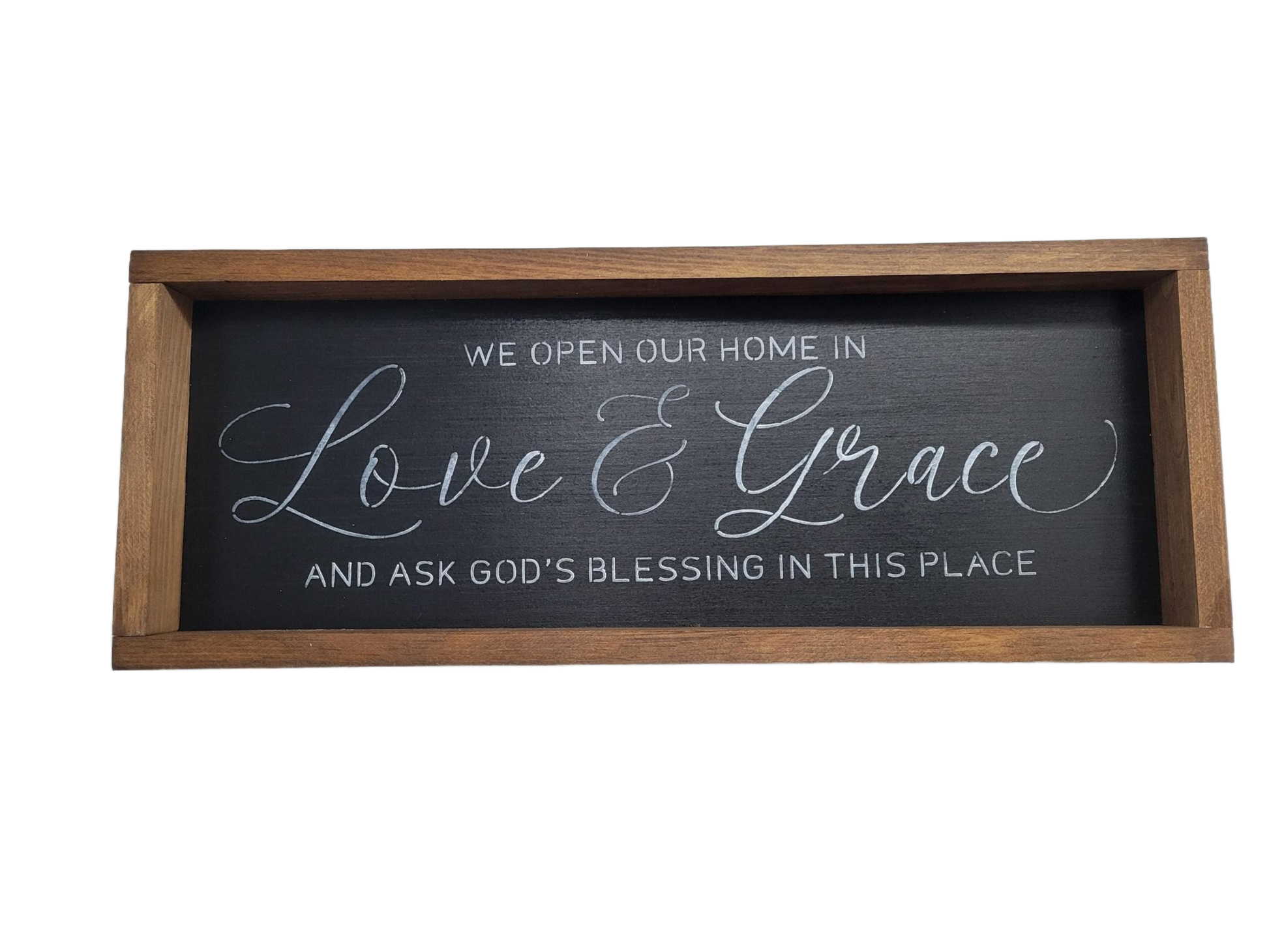 Love & Grace Sign - Sign, Black