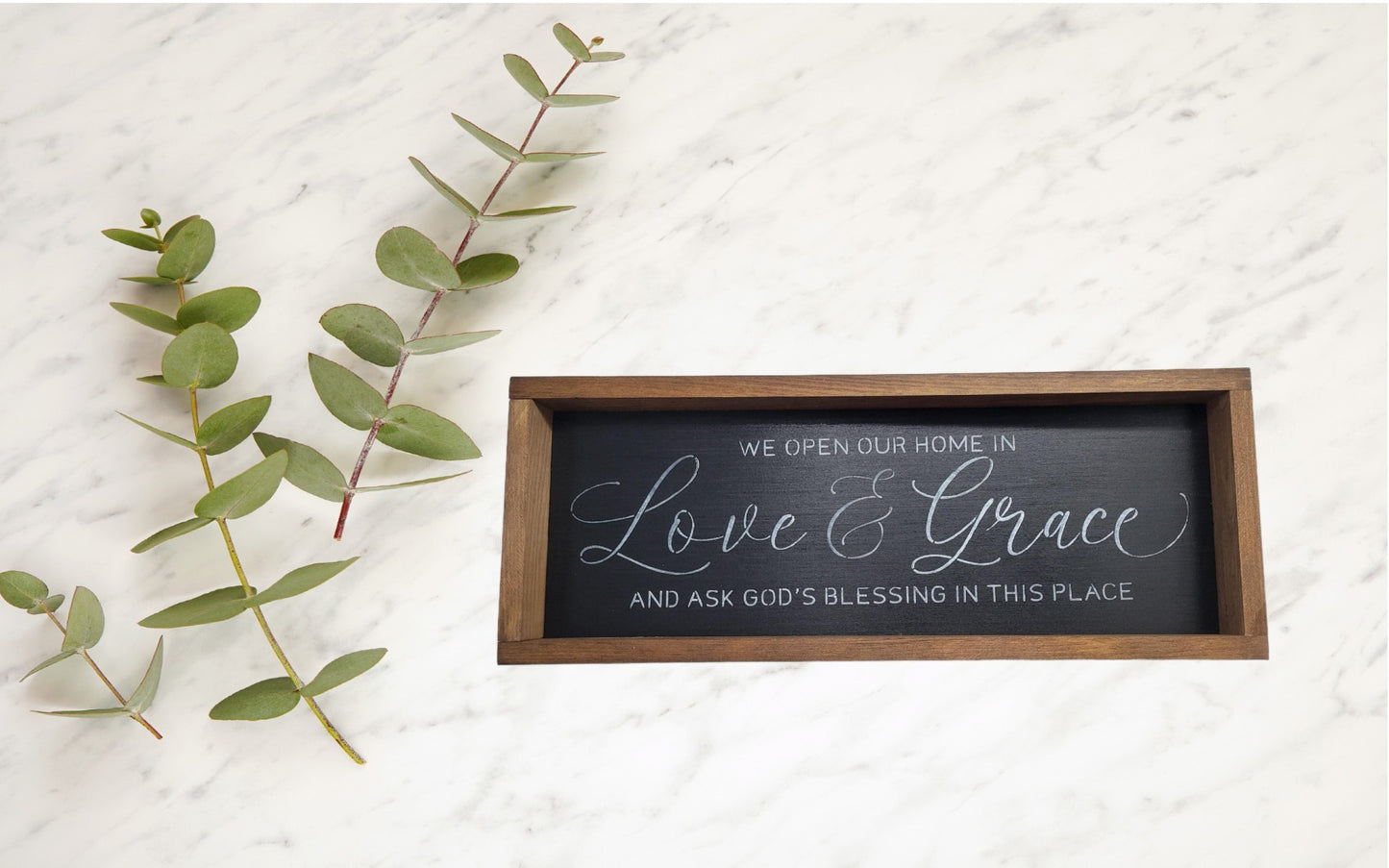 Love & Grace Sign - Sign, Black