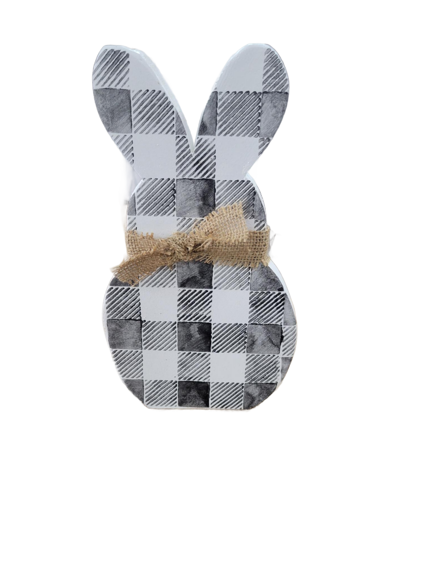Buffalo Check Bunny | Wood - Wood, Bunny