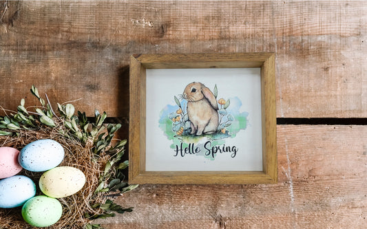 Hello Spring Bunny Sign | Little - Little, Spring
