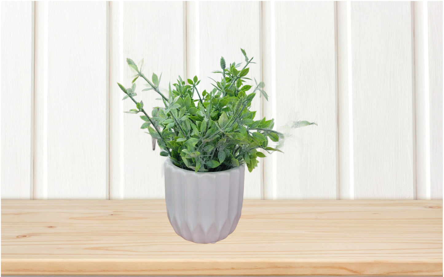 Farmhouse white pot with greenery | Home - Home, Beautiful