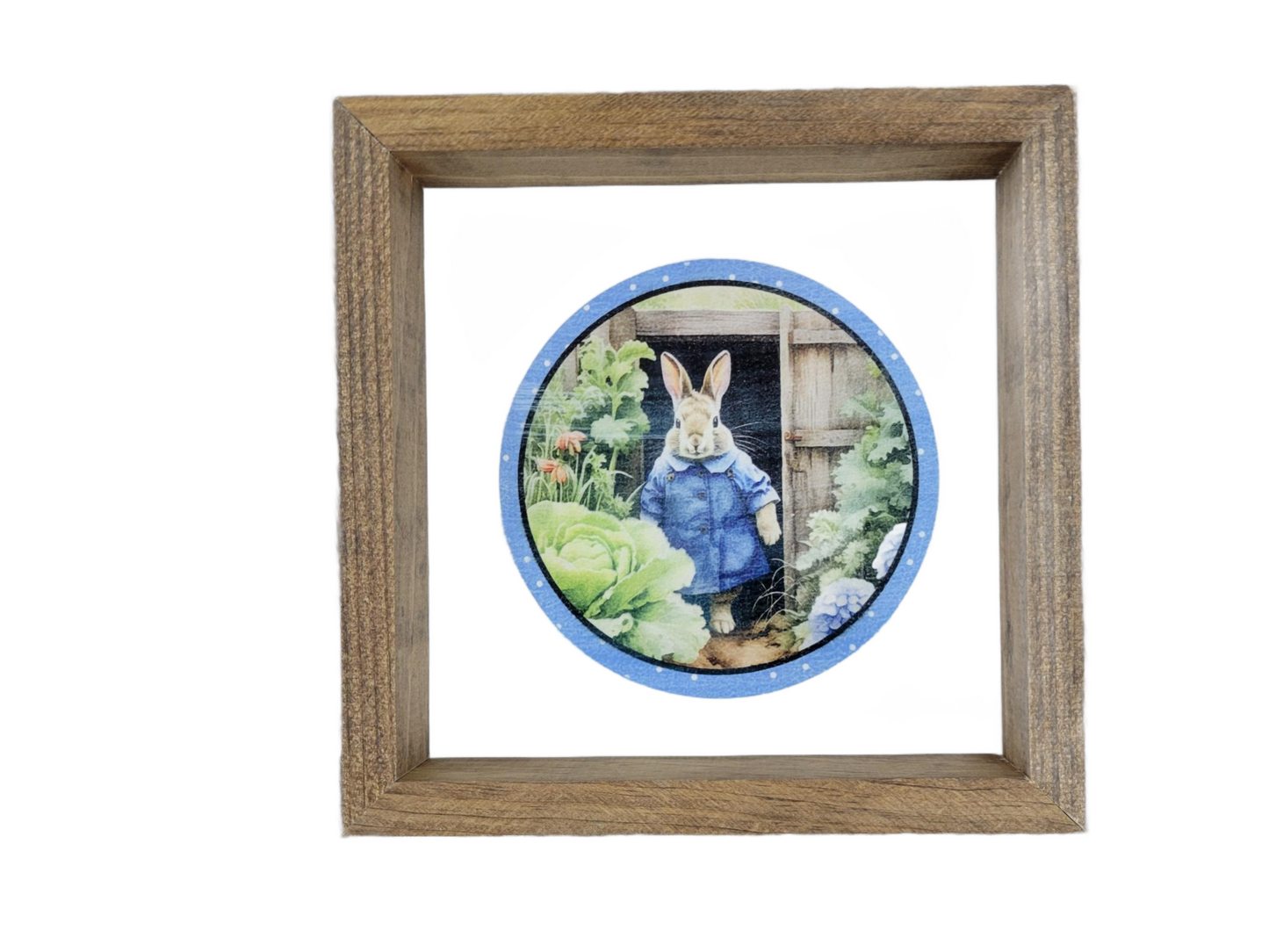 Bunny Blue Coat round | Sign - Sign, Handmade