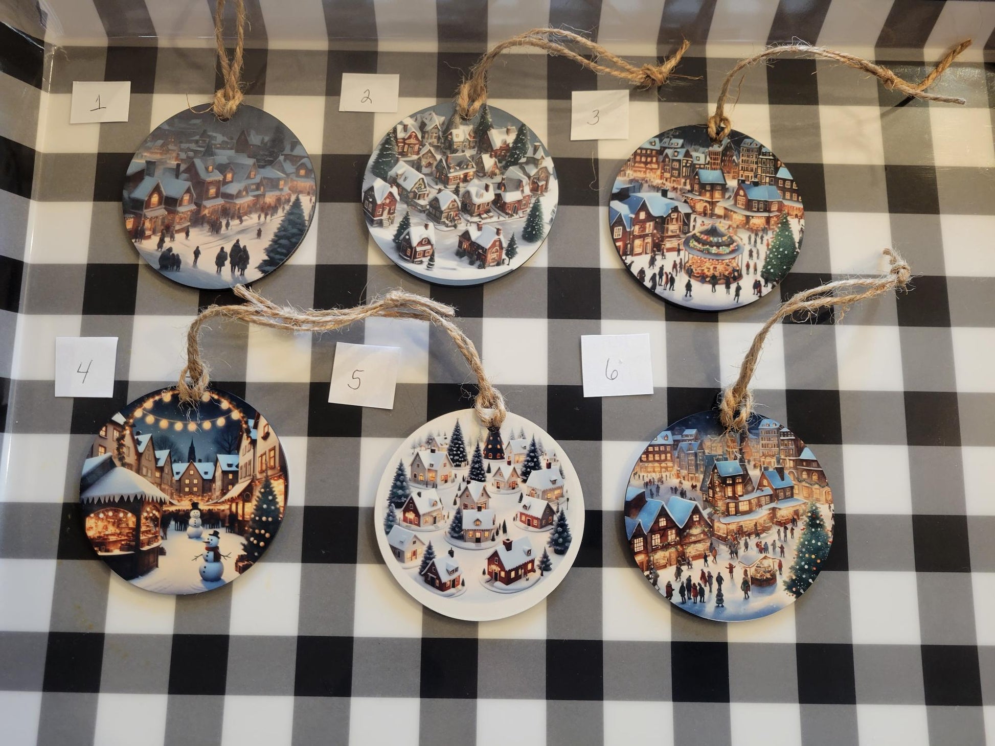 Village Ornament - Ornament, Handmade