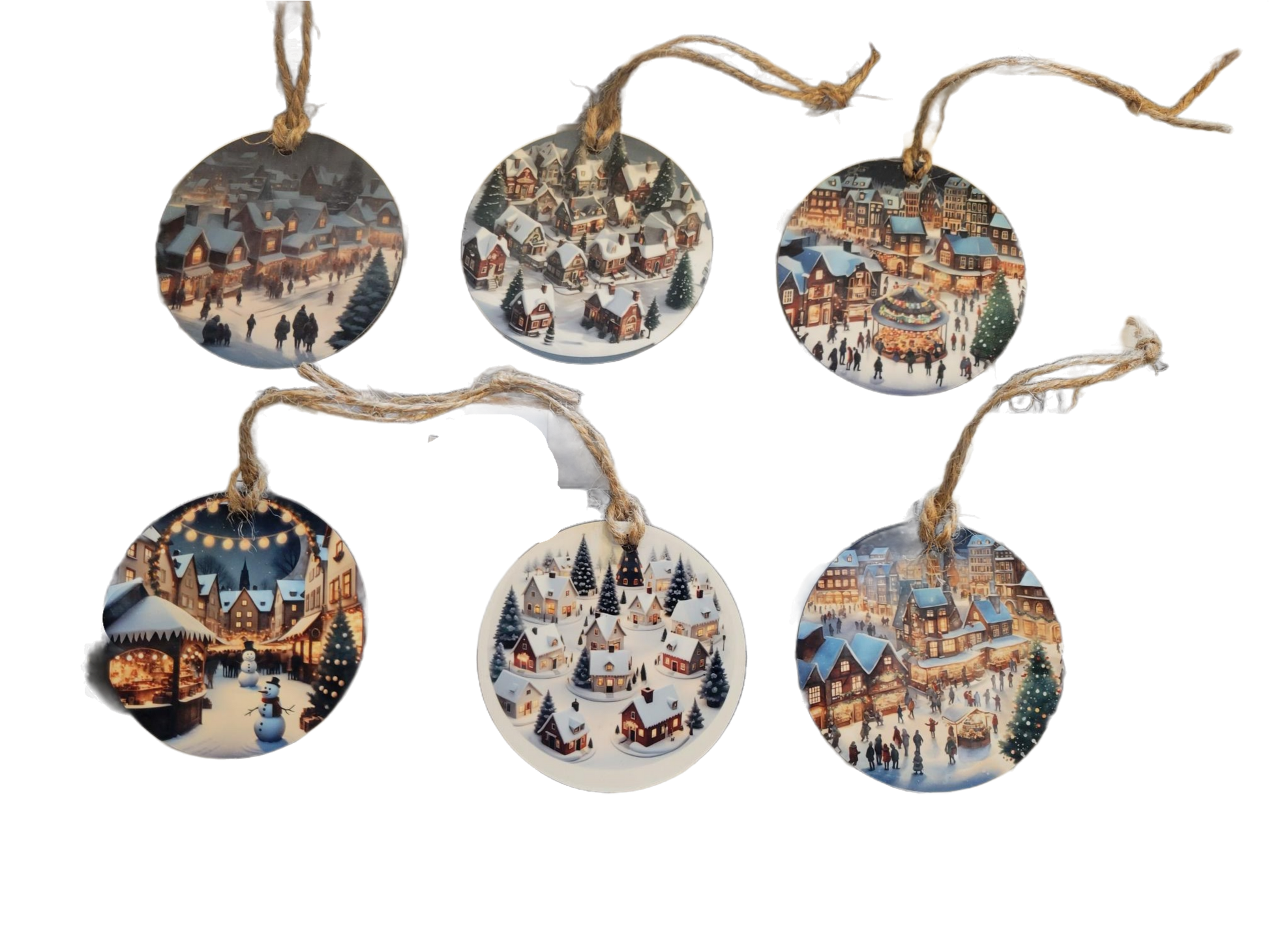 Village Ornament - Ornament, Handmade