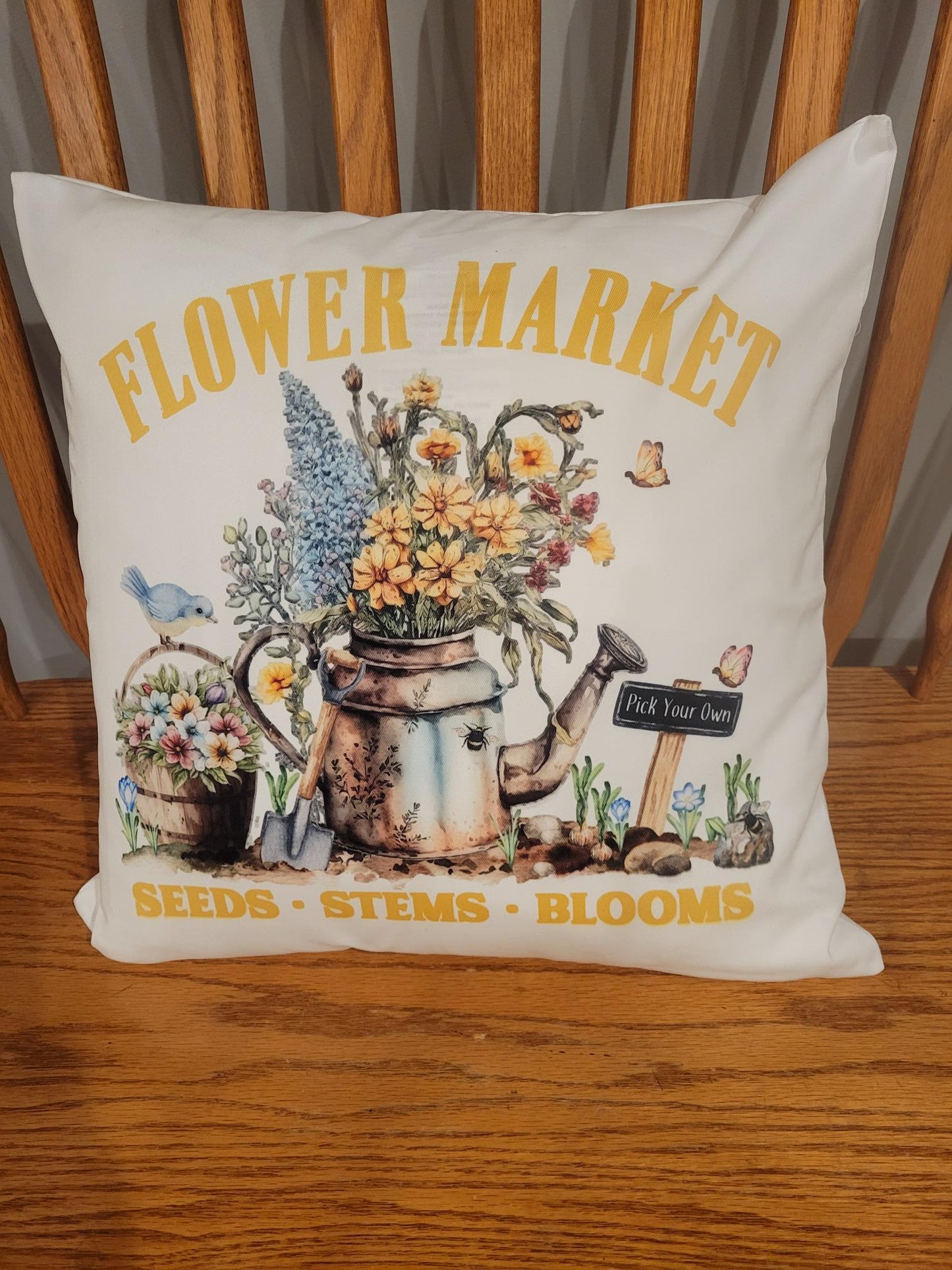 Flower Market Pillow - Pillow, Beautiful