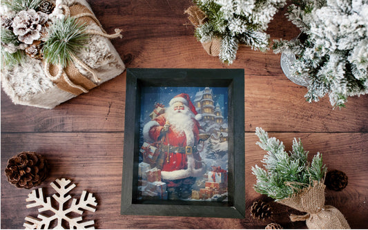 Santa 1 Picture - Picture, Wood