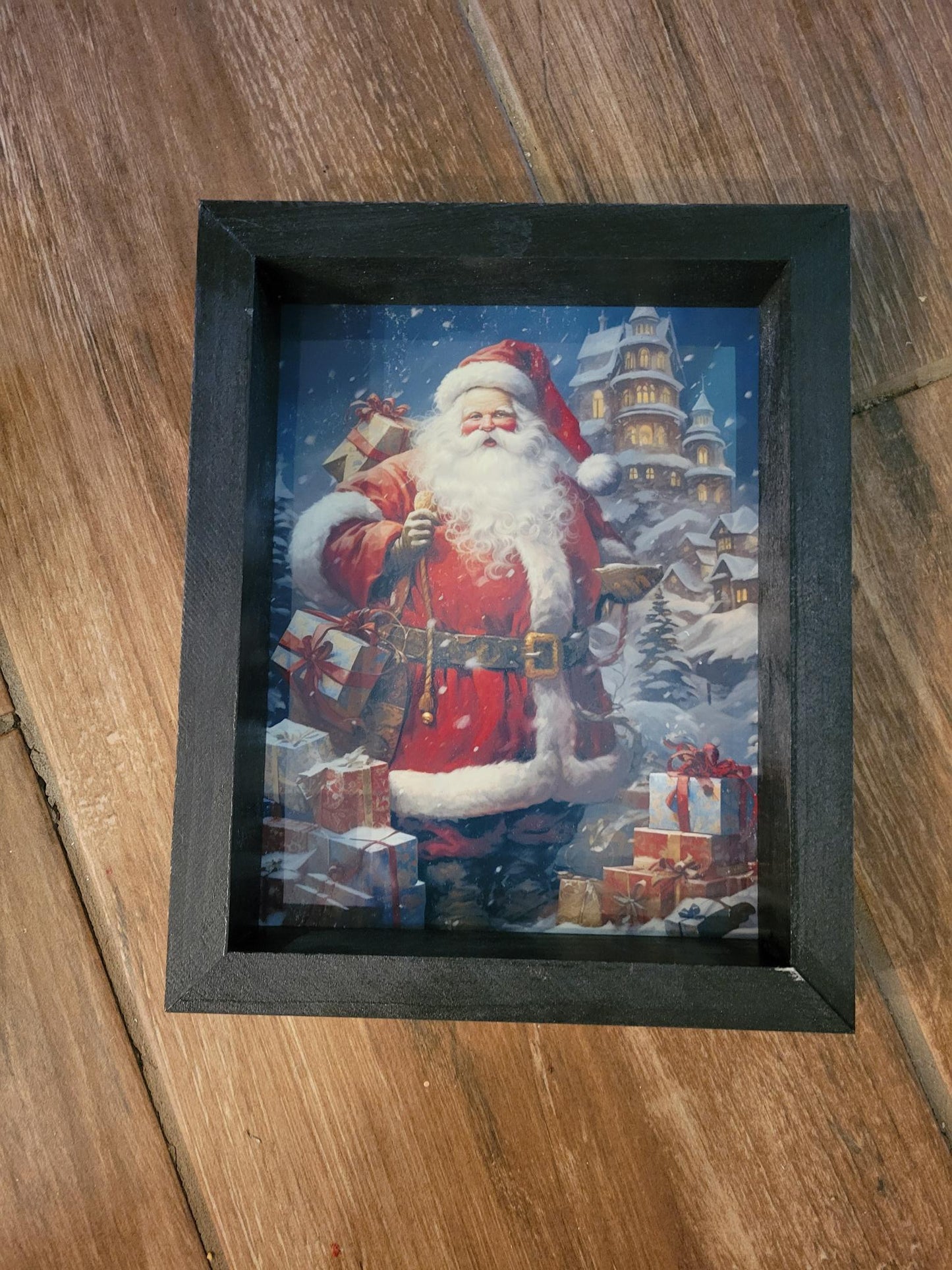 Santa 1 Picture - Picture, Wood