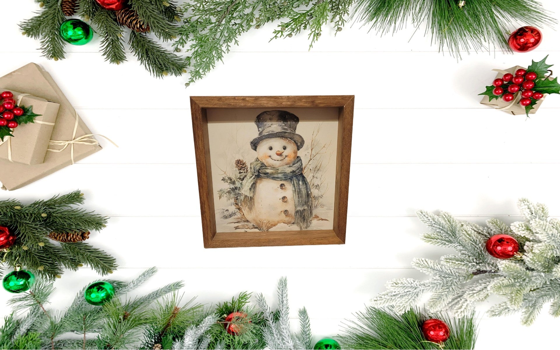 Snowman PIcture 2 | Come - Come, Handmade