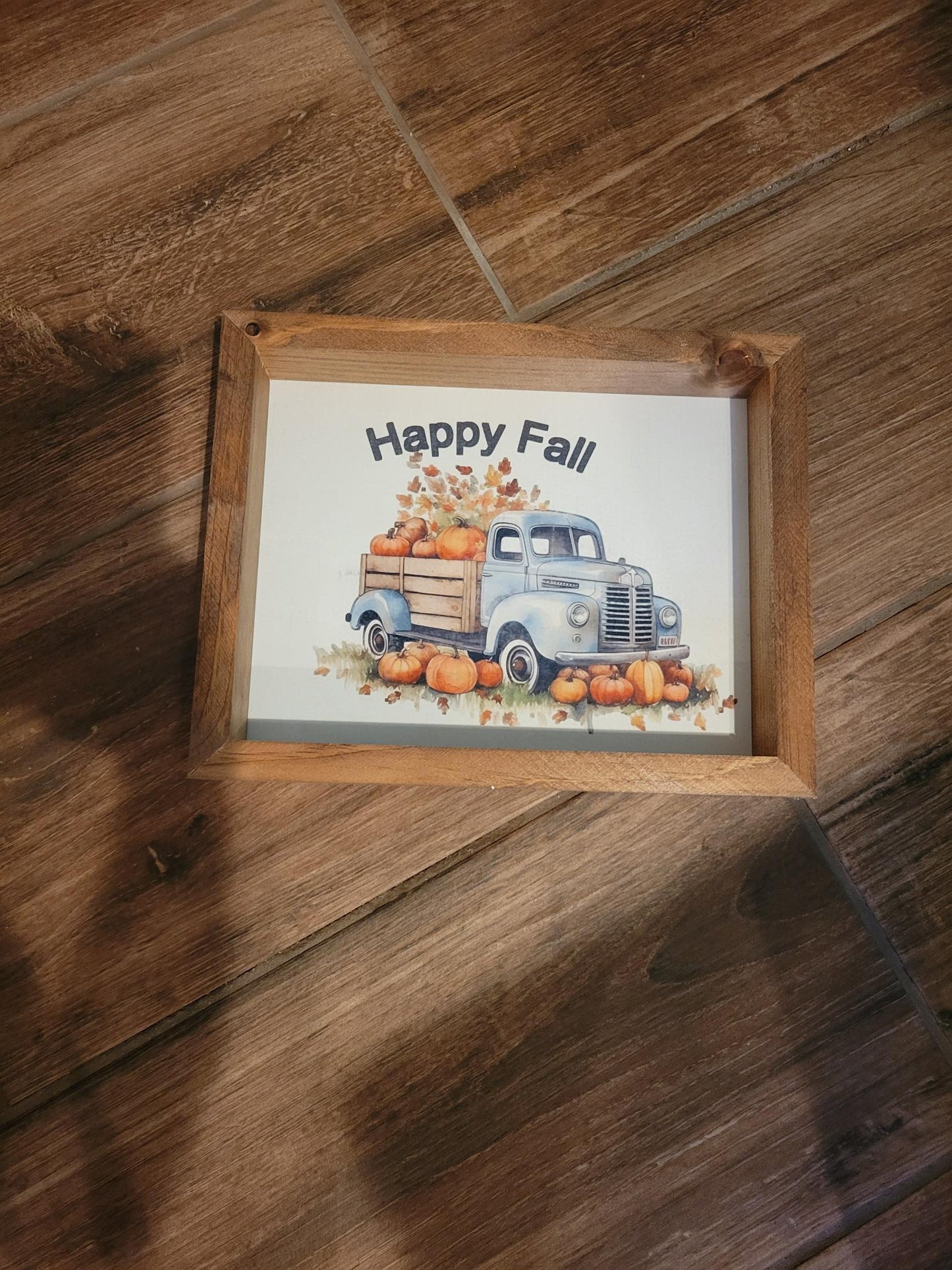 Happy Fall Pumpkin Truck Sign | Handmade - Handmade, Stain