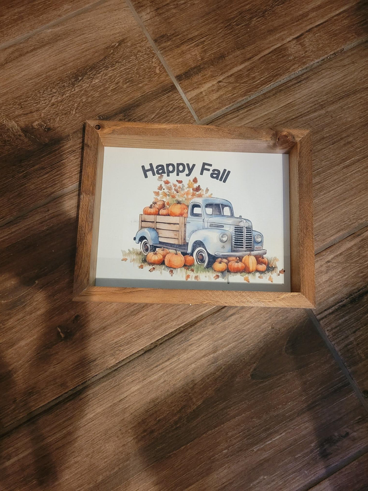 Happy Fall Pumpkin Truck Sign | Handmade - Handmade, Stain